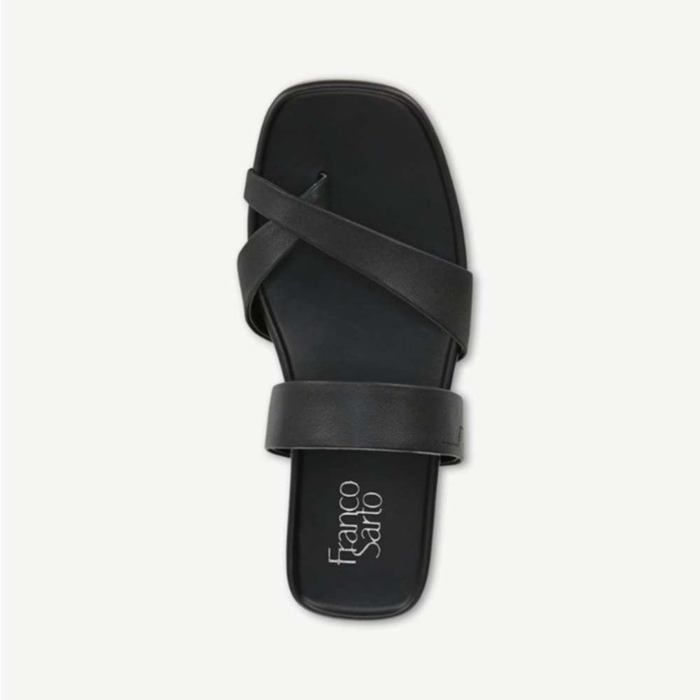 Franco Sarto Estella sandal in black.  NIB.  Sz 7.5.